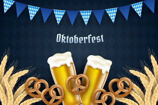 Sfondo realistico per l'oktoberfest