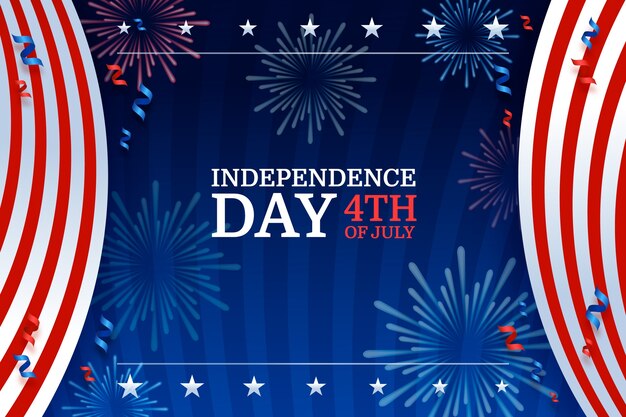 Sfondo realistico per la celebrazione del 4 luglio americano