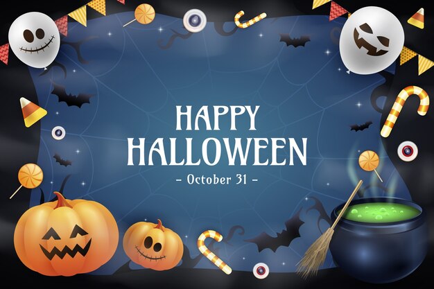 Sfondo realistico per la celebrazione della stagione di Halloween