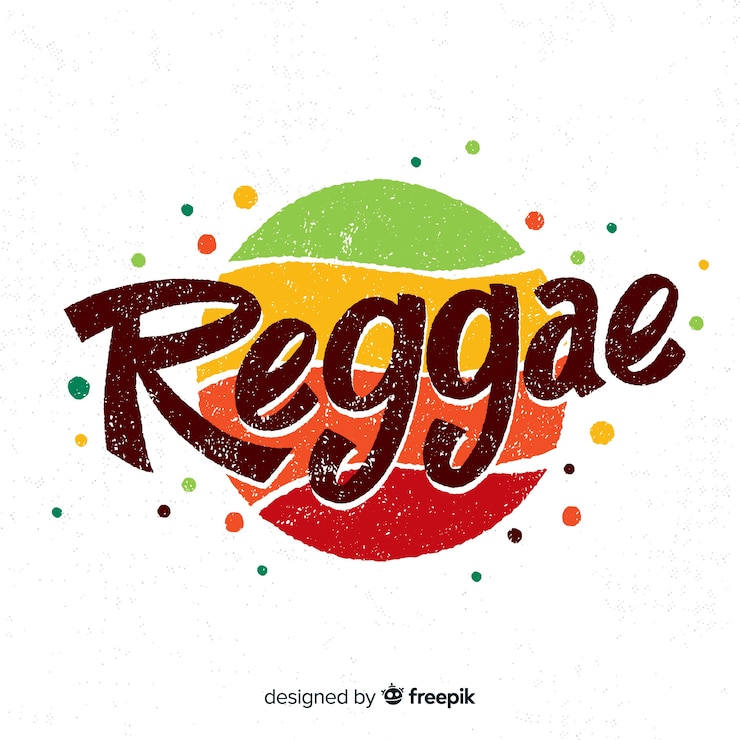 Vettore gratuito sfondo reggae puntini