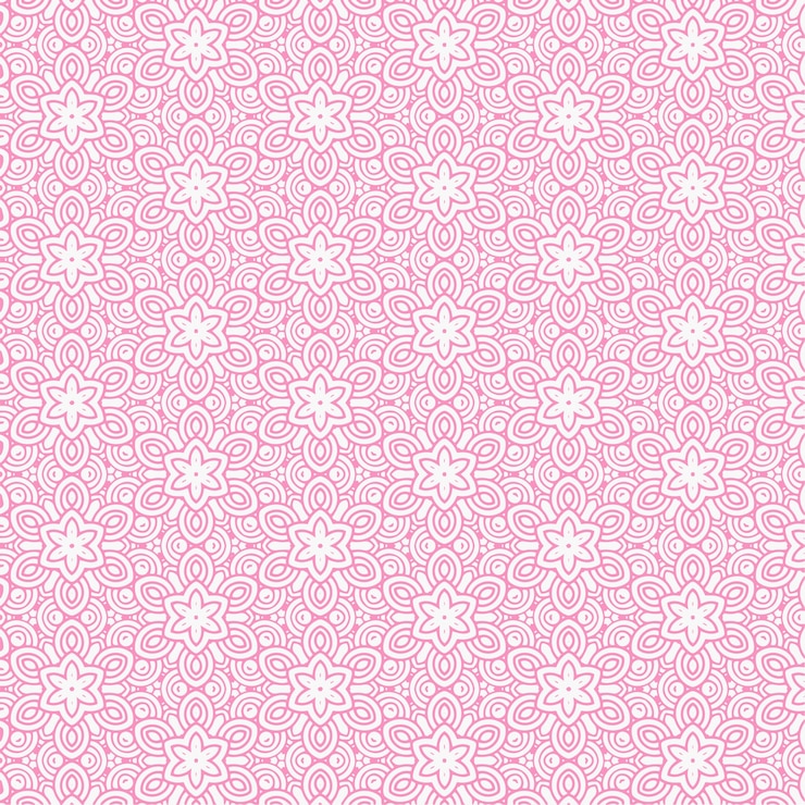 Vettore gratuito sfondo rosa motivo floreale