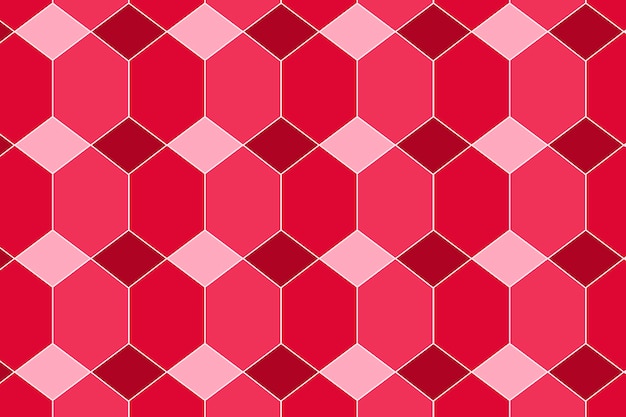 Sfondo rosa, motivo geometrico carino, vettore di design colorato