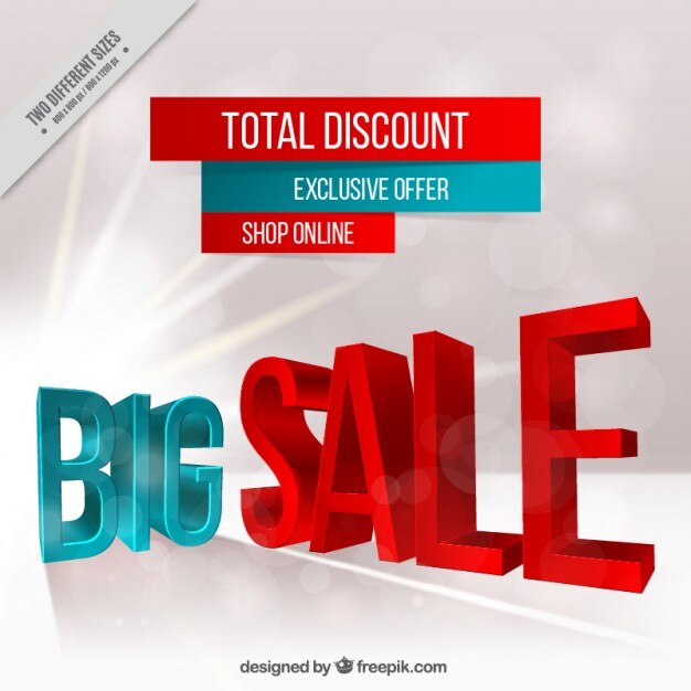 Vettore gratuito sfondo sconto speciale