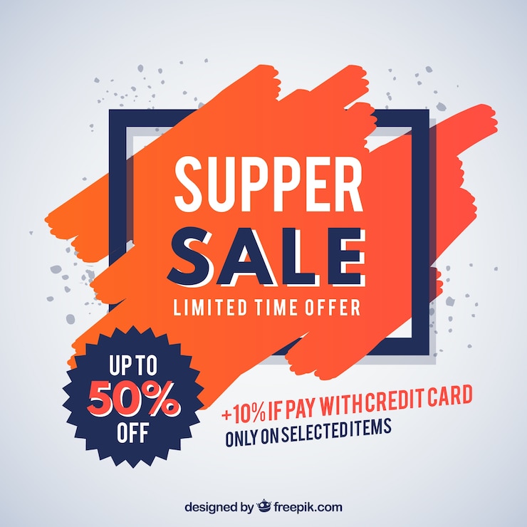 Vettore gratuito sfondo sconto speciale