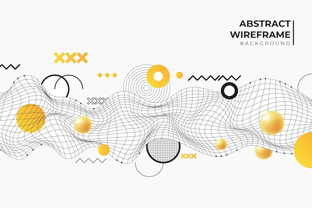 Sfondo sfumato astratto wireframe