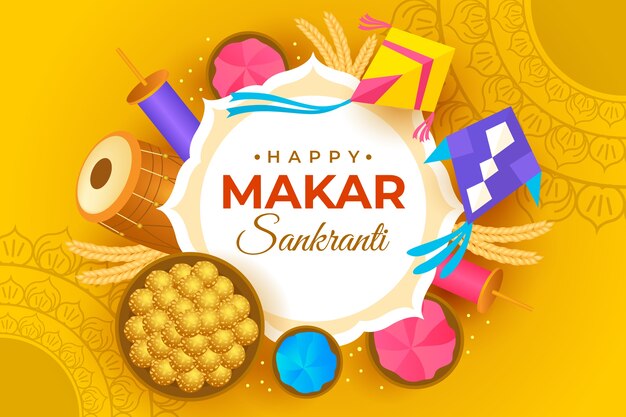 Sfondo sfumato felice makar sankranti