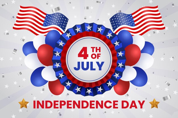 Sfondo sfumato per la celebrazione del 4 luglio americano