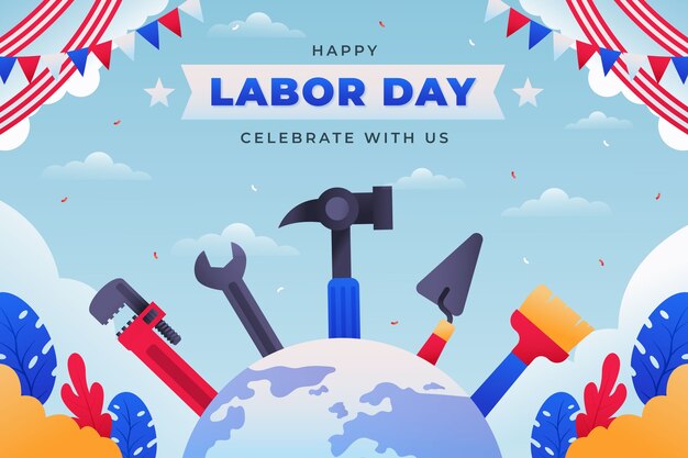 Sfondo sfumato per la celebrazione della festa del lavoro