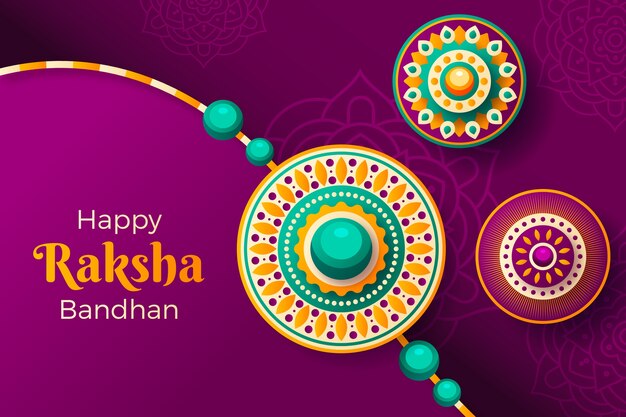 Sfondo sfumato raksha bandhan