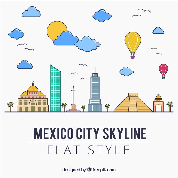 Sfondo skyline del Messico