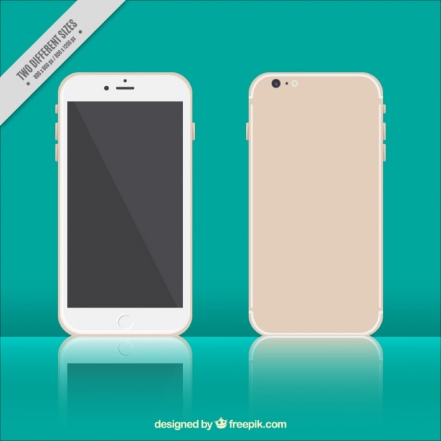 Vettore gratuito sfondo smartphone realistico