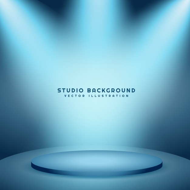 Vettore gratuito sfondo studio con podio