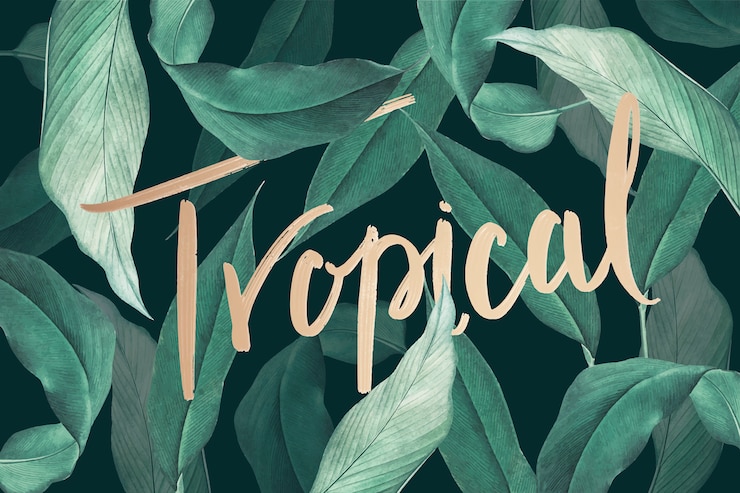 Vettore gratuito sfondo tropicale