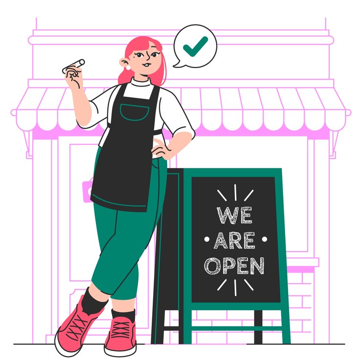 Vettore gratuito siamo un'illustrazione a concetto aperto.
