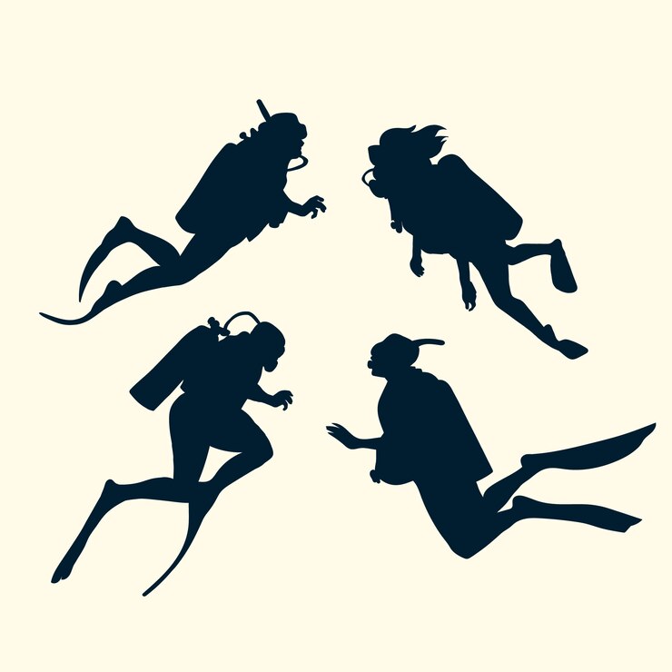 Vettore gratuito silhouette sportiva a disegno piatto