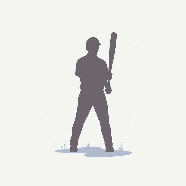 Silhouette sportive a disegno piatto