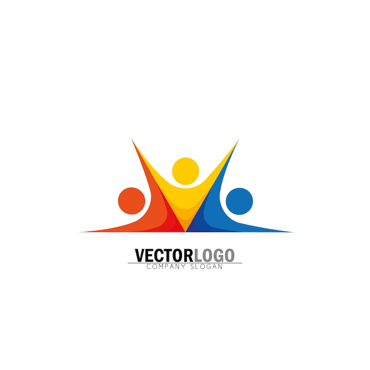 Vettore gratuito simmetrico logo aziendale