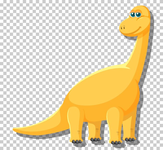 Simpatico dinosauro brachiosauro isolato