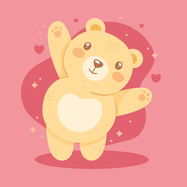 Simpatico orso felice