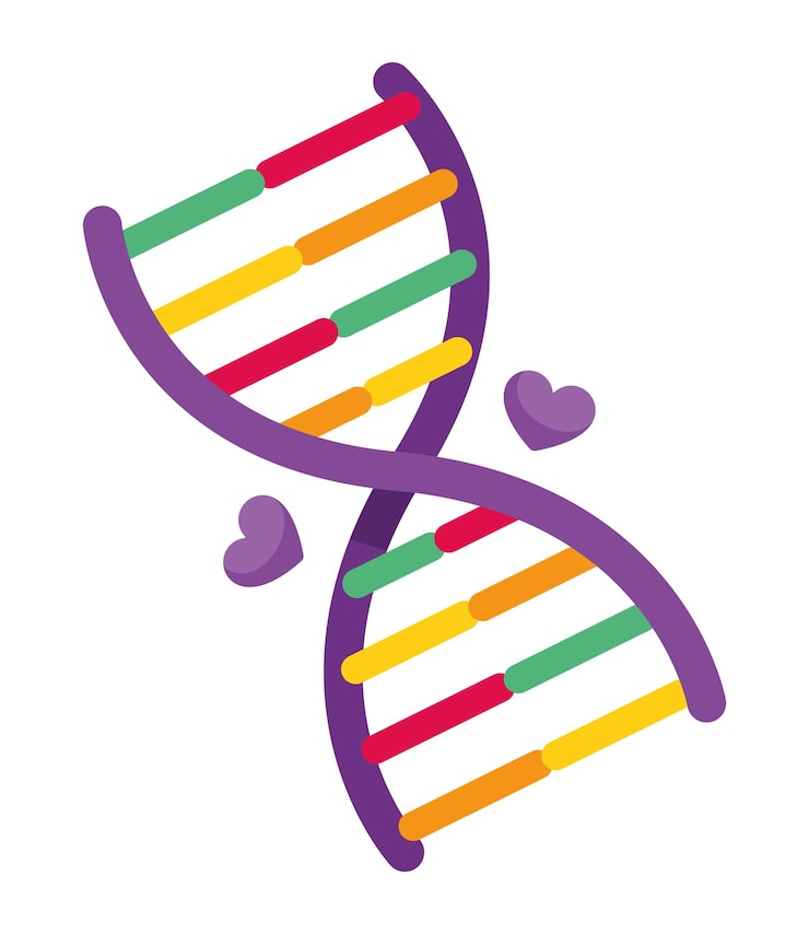 Vettore gratuito sindrome di rett illustrazione genetica isolata