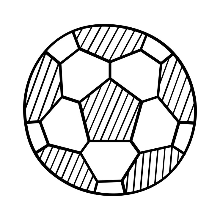 Vettore gratuito sketch style palla da calcio
