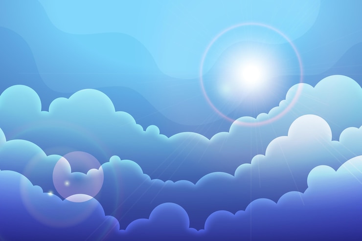 Vettore gratuito sky - sfondo per le videoconferenze