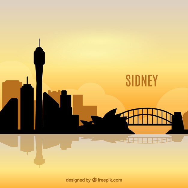 Skyline di mattina di sydney