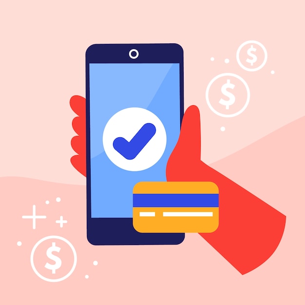 Social media marketing concetto di telefono cellulare