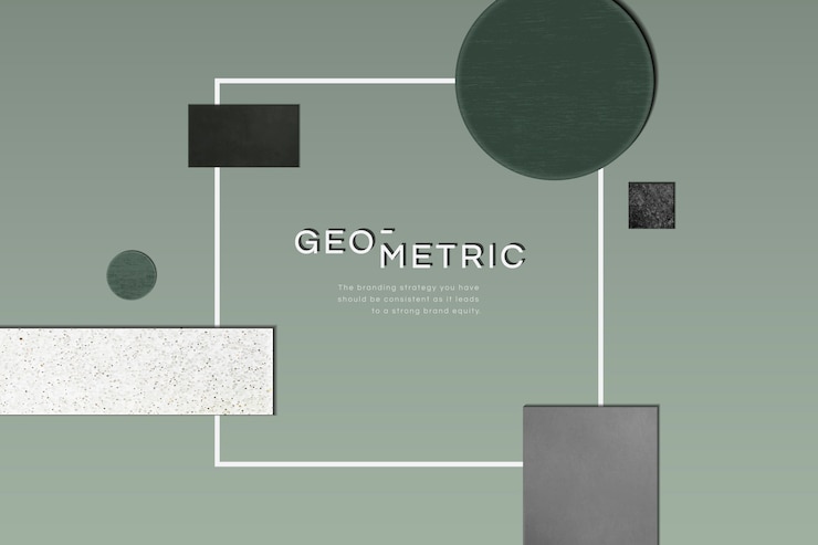 Vettore gratuito sofisticata cornice geometrica moderna