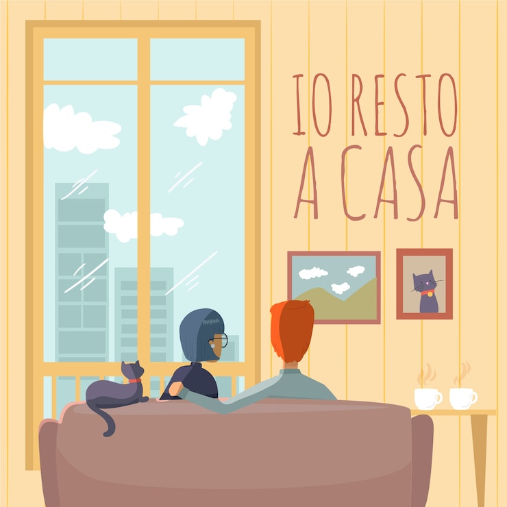 Vettore gratuito soggiorno a casa concetto familiare