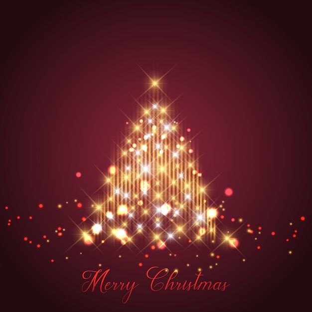 Sparkle Christmas tree background