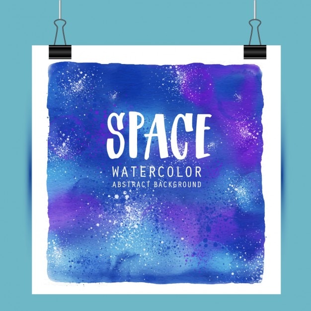 Vettore gratuito spazio acquerello illustrazione