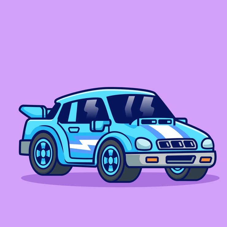 Vettore gratuito sport cartoon vector icon illustrazione veicolo trasporto icon isolato flat vector