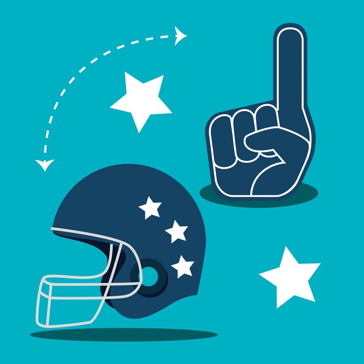 Vettore gratuito sport di gioco del football americano