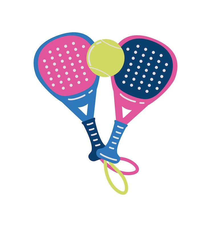 Vettore gratuito sport di padel tennis