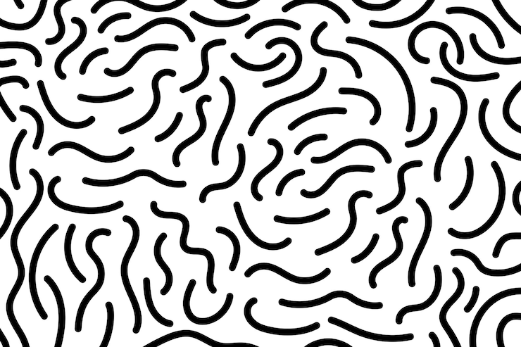 Vettore gratuito squiggle linee di fondo del modello