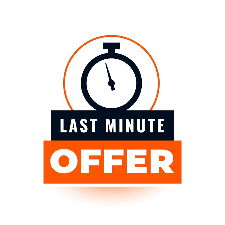 Vettore gratuito stagione delle vacanze offerta dell'ultimo minuto sfondo per la promozione aziendale