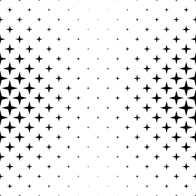 Stella in bianco e nero stella - sfondo vettoriale astratto da forme geometriche