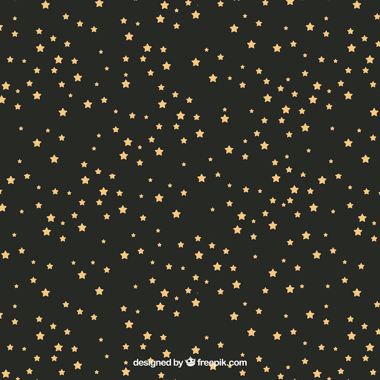 Vettore gratuito stelle piatte pattern di sfondo