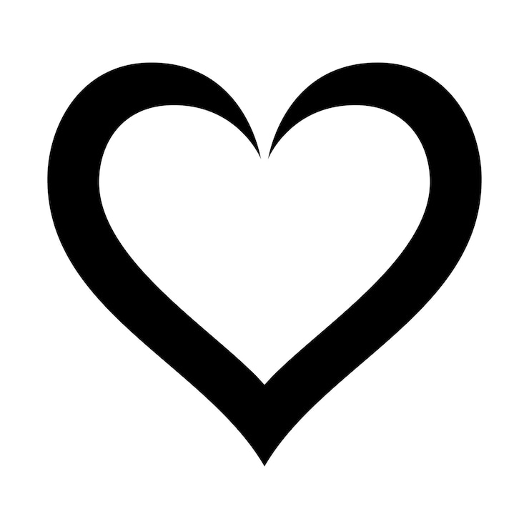 Vettore gratuito stile di calligrafia a cuore