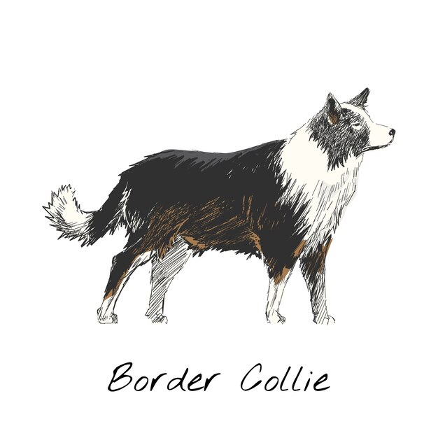 Stile di disegno dell&#39;illustrazione del cane