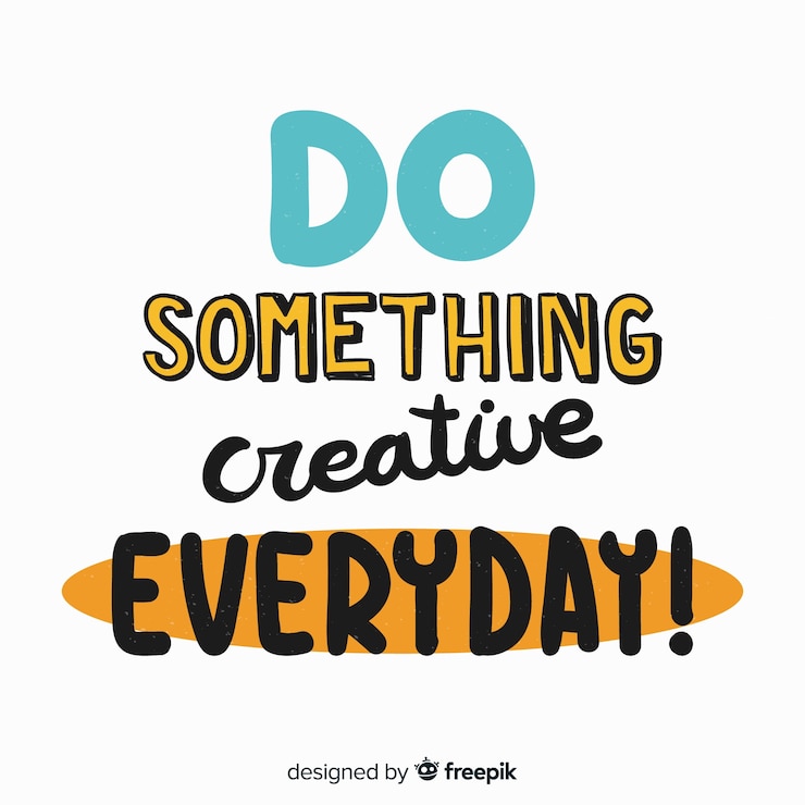 Vettore gratuito stile di lettering sfondo citazione motivazionale