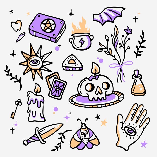 Stile esoterico disegnato a mano