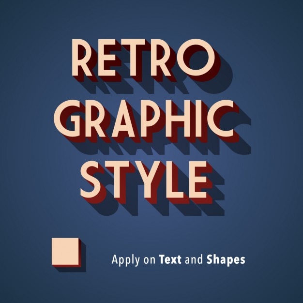 Vettore gratuito stile retrò sfondo grafico