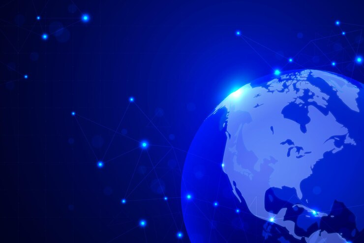 Vettore gratuito stile sfumato di sfondo della connessione di rete