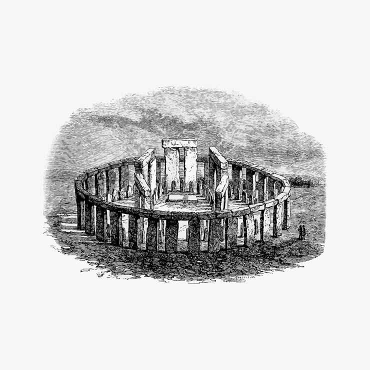 Vettore gratuito stonehenge nel regno unito