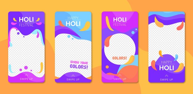 Storie di instagram del festival di holi