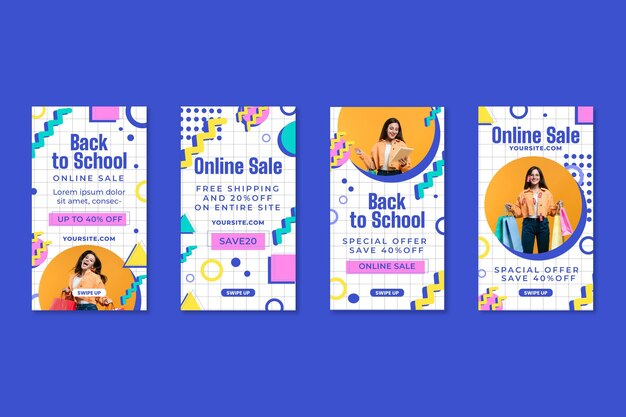 Storie di instagram di shopping online