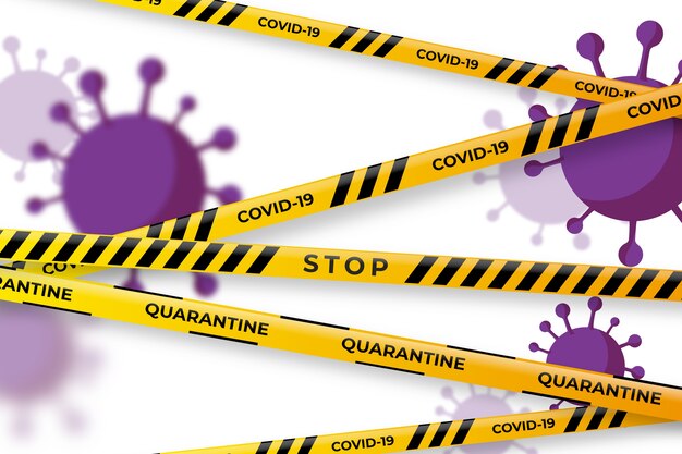 Strisce di quarantena realistiche