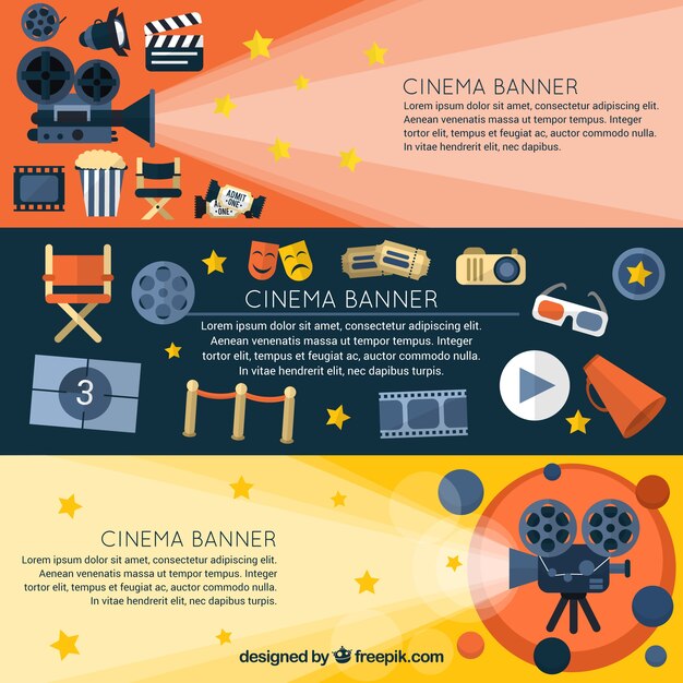 Striscioni con accessori Set cinematografico